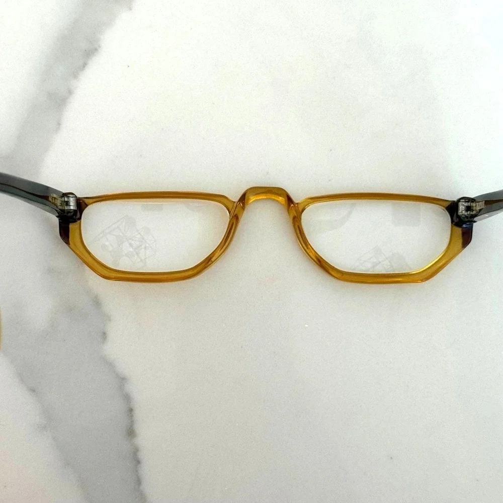Vintage Playboy Eyeglass Frames 4547 Austria Half Frame Brown‎ 51-23